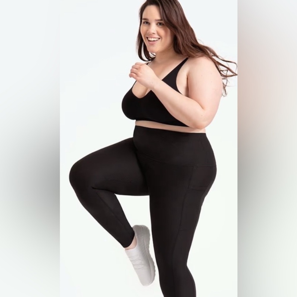 NWT Shapermint Essentials High-Waisted Active Shaping Leggings 3X